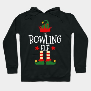 Bowling Elf Matching Family Group Christmas Party Pajamas Hoodie